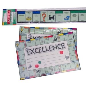 Monopoly Teacher Student Achievement Reward Certificates & Bulletin Board Border